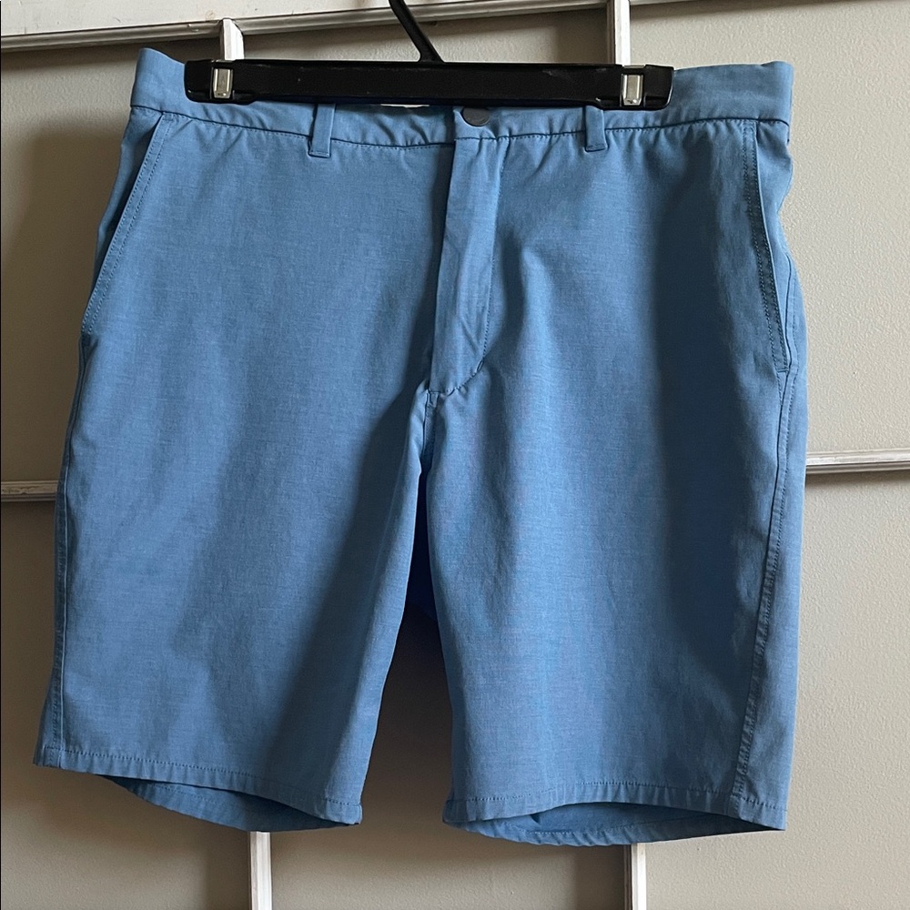 johnnie-O Sky Blue Men's Flat Front Shorts